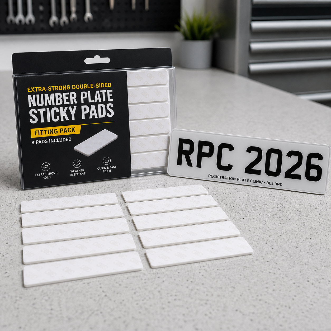 Extra strong sticky pads set