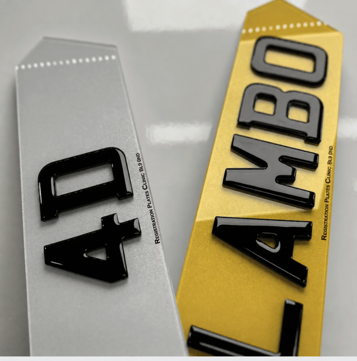 Registration Plates Clinic 4D hex number plates